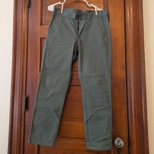 Balibaris Paul Chinos Green-Gray Size 32 Waist - HEMMED